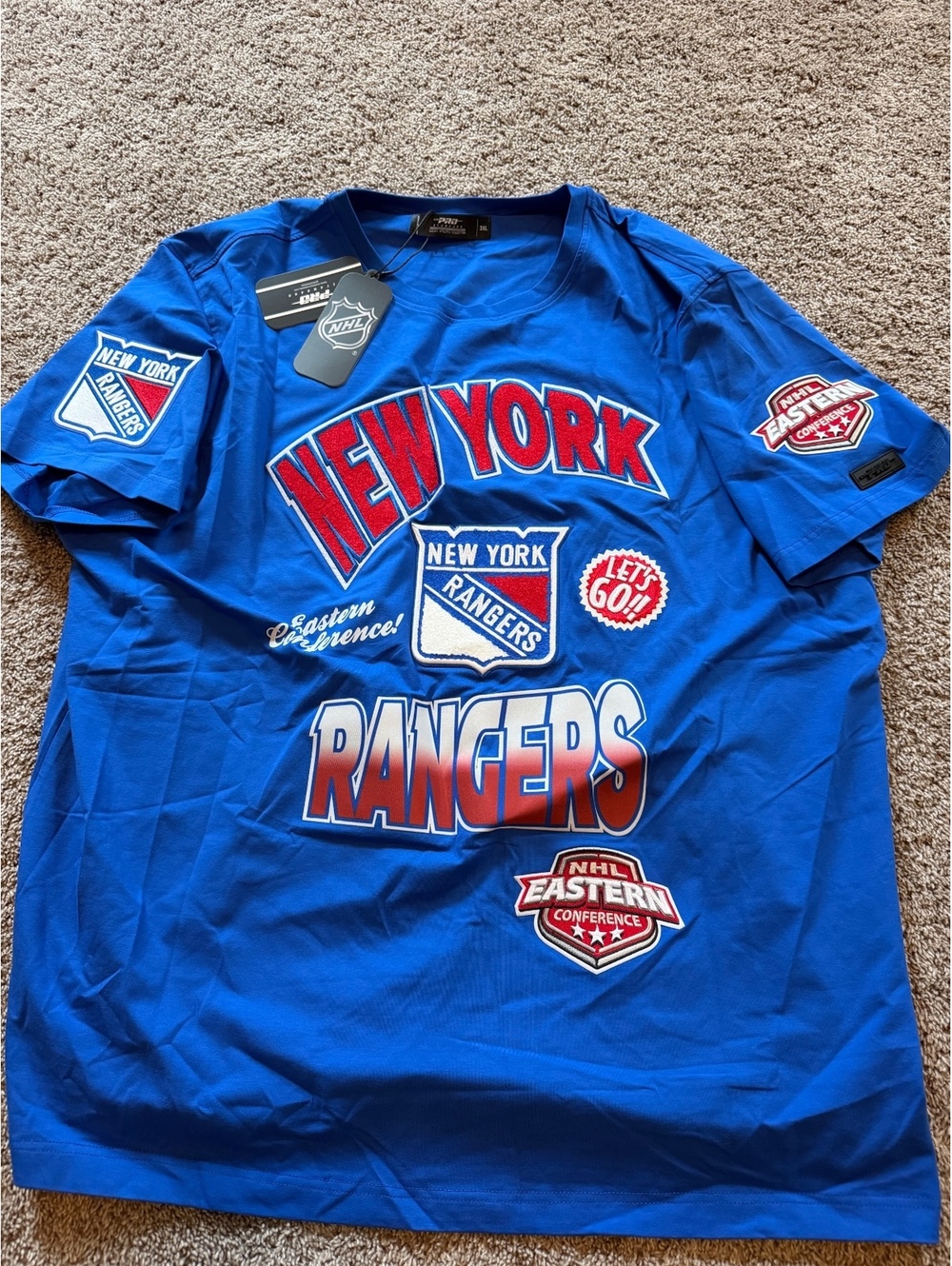 Pro Standard New York Rangers NHL Eastern Conference Blue T-Shirt 3XL